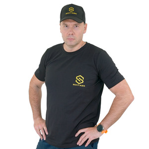 Футболка мужская идеальная черная, SCH-F-3002M