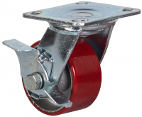 Колесо большегрузное поворотное  с тормозом 100 мм - SCpb 42