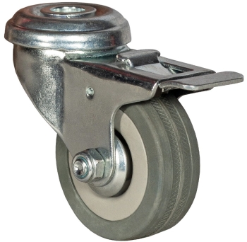 Колесо аппаратное с тормозом под болт М10 50 мм - SChgb 25