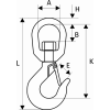 Крюк 322 А с вертлюгом 1 т