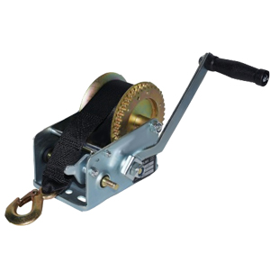 Барабанная лебедка LHW-2500W (г/п 1,0 т, длина ленты 20 м)