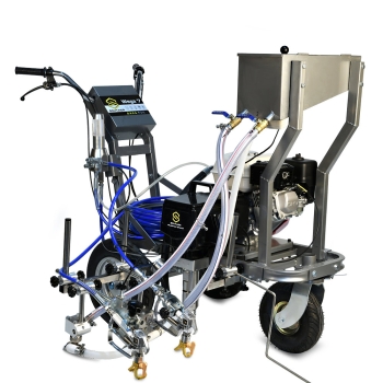 SCHTAER Wega 7G разметочная машина с комплектом для стеклошариков на 2 пистолета