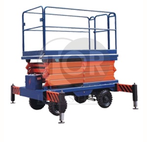 Подъемник ножничный передвижной модели SJY 500 кг 9 м