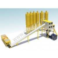 Стационарный бетонный завод HZS 90 (ленточный )