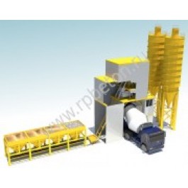 Стационарный бетонный завод HZS 120D (контейнерный)