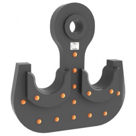 Крюк пластинчатый 6619-75 7