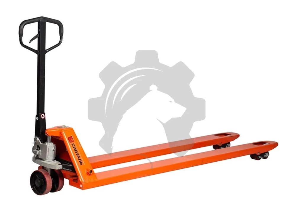 Гидравлическая тележка (рокла) ACR, 2,5 т, Вилы: 2000 Х 550, СибТаль, полиуретановые колеса