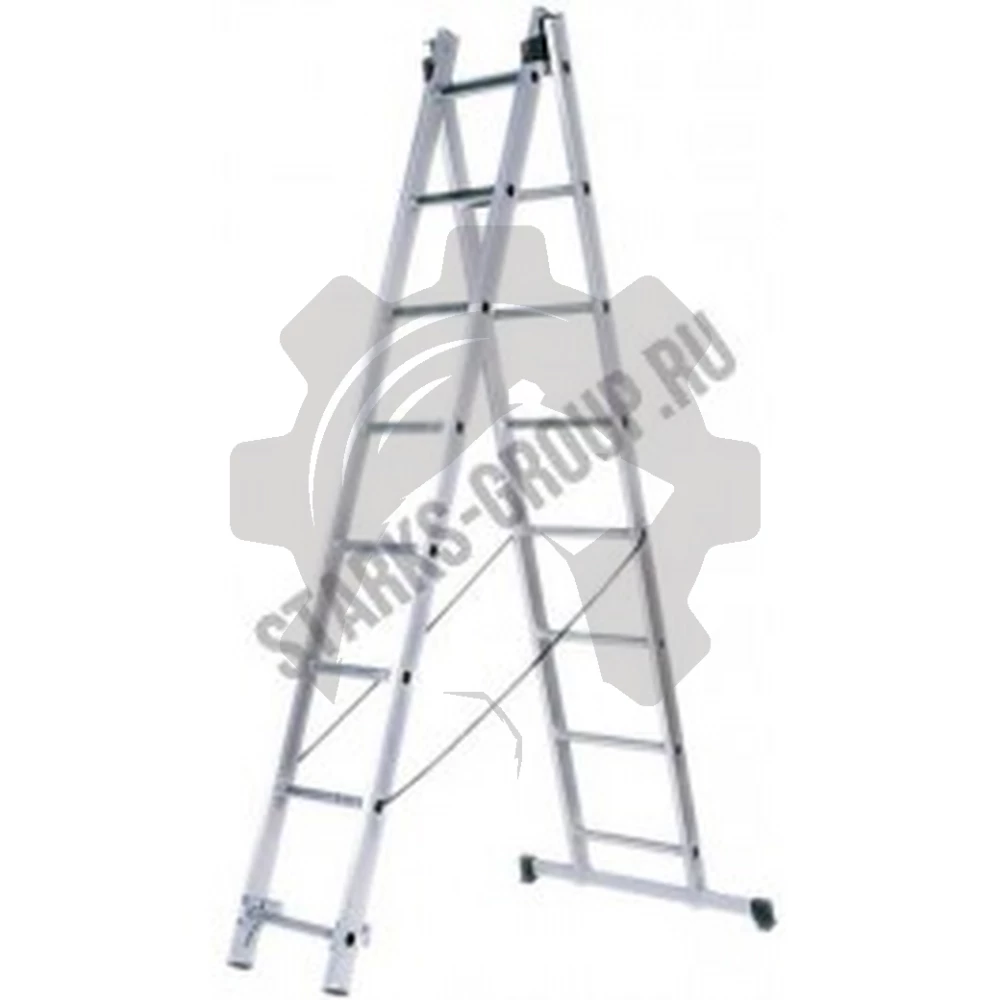 Лестница двухсекционная 15 ступеней