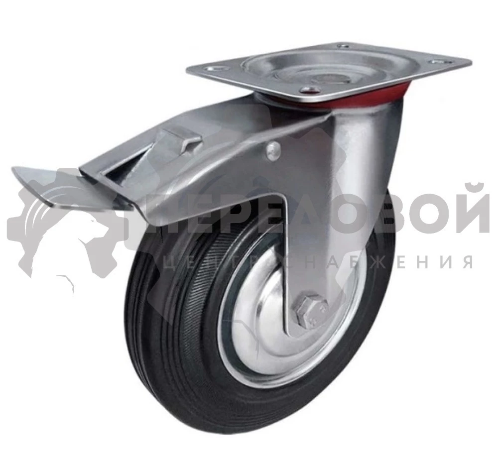 Колесо промышленное поворотное с тормозом 160 мм - SCb 63