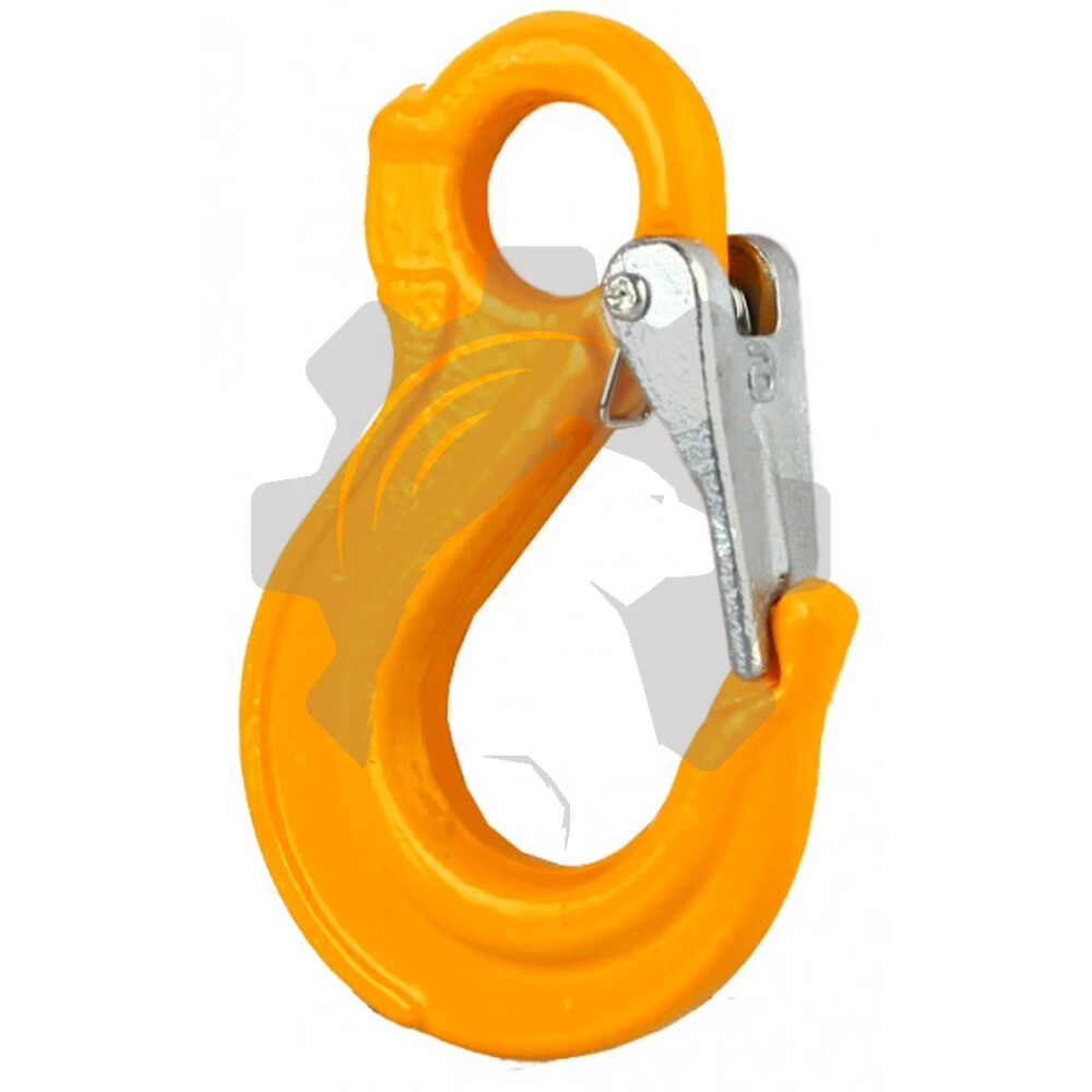 Крюк с проушиной и защелкой 1,12 т, размер 6 - 8