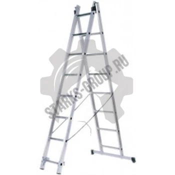 Лестница двухсекционная 15 ступеней