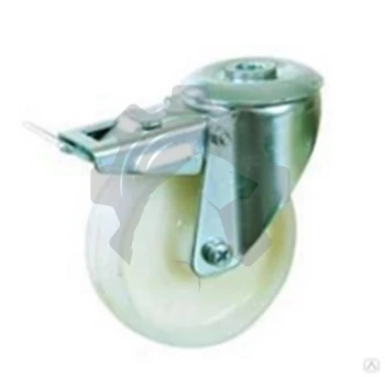 Колесо SRChn42, 100 мм поворотное с тормозом