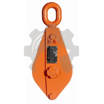 Блок шкивовый однорольный с проушиной и откидной щекой 1 т, D каната 7 - 11 мм, СибТаль