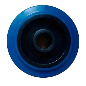 Колеса с эластичной синей резиной. Без крепления.