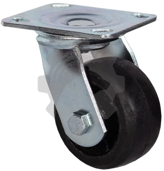 Колесо большегрузное поворотное обрезиненное 100 мм - SCd 42