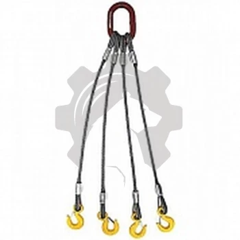 Строп канатный четырехветвевой 4СК 6,3 т.