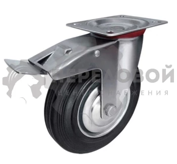 Колесо промышленное поворотное с тормозом 75 мм - SCb 93