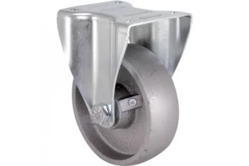 Термостойкие колеса (чугун, от -40°С до +300°С). Крепление – площадка, неповоротные.