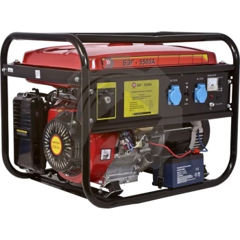 Электростанция бензиновая КАЛИБР БЭГ-5500А+стабилизатор АСН- 1500/1