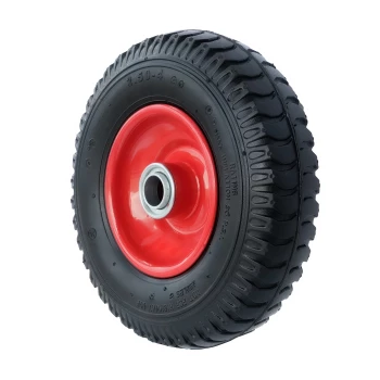 Колеса пневматические со стальным ободом и подшипником.