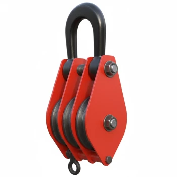 Блок монтажный трехрольный с ушком