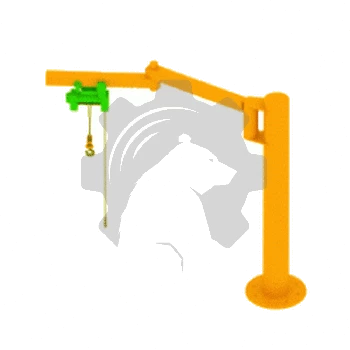 Кран консольный на колонне двухплечевые