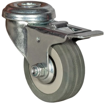 Колесо аппаратное с тормозом под болт М10 50 мм - SChgb 25