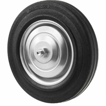 Промышленные колеса без крепления. Черная резина, роликоподшипник.