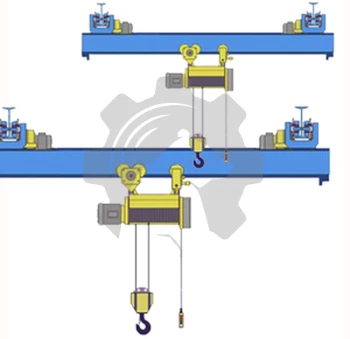 Кран мостовой однобалочный подвесной однопролётный г/п 2 т пролет 15,0 м